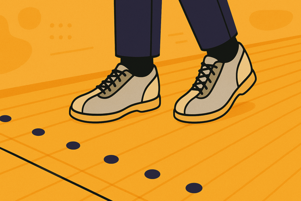 bowling approach dots guide