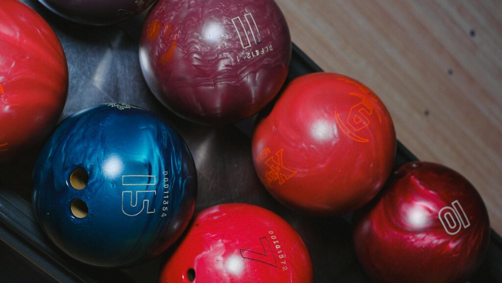 what are bowling balls made of