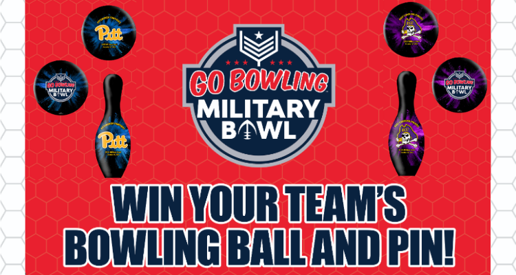 go bowling military bowling ball and pin