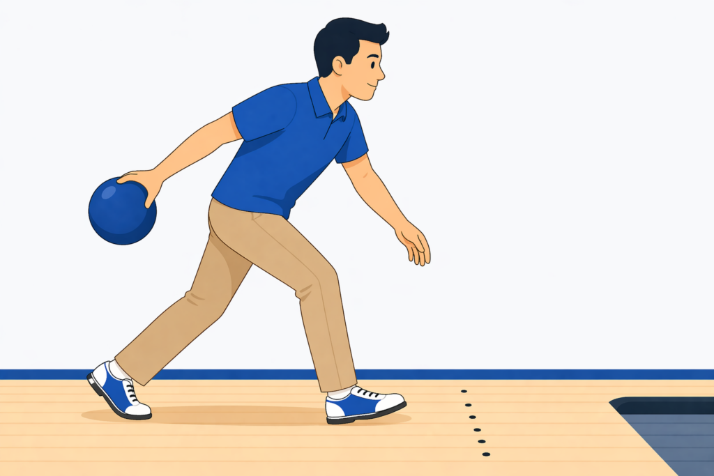 proper bowling stance for beginners with correct posture and alignment